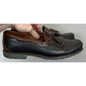 Allen Edmonds Loafer Shoes Womens 11.5 Nashua Black Brown Kiltie Tassel USA Made